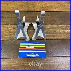 Vintage Campagnolo Super Record Toe Clips NOS Alloy Medi Medium Pedal Italy A3