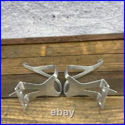 Vintage Campagnolo Super Record Toe Clips NOS Alloy Medi Medium Pedal Italy A4