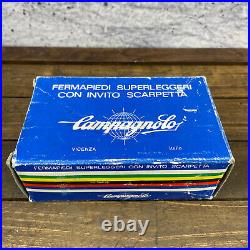 Vintage Campagnolo Super Record Toe Clips NOS Alloy Medi Medium Pedal Italy A4