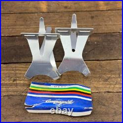 Vintage Campagnolo Super Record Toe Clips NOS Alloy Medi Medium Pedal Italy A5