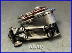 Vintage Campagnolo Super Record pat. 84 Ti Rear Derailleur with Bullseye Pulleys