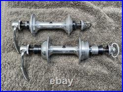 Vintage EX+ Campagnolo Super Record Road Hub Set 36-hole 100mm front/126mm rear
