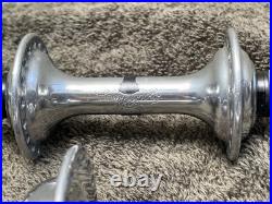 Vintage EX+ Campagnolo Super Record Road Hub Set 36-hole 100mm front/126mm rear