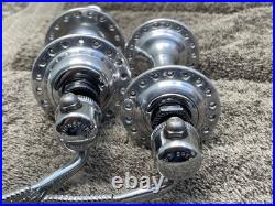 Vintage EX+ Campagnolo Super Record Road Hub Set 36-hole 100mm front/126mm rear