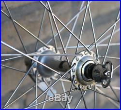 Vintage Nisi Solidal Campagnolo Nuovo / Super Record 6 sp. Wheels wheelset 126mm