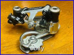 Vintage VGC Campagnolo Super Record No Patent Rear Derailleur w White Pulleys