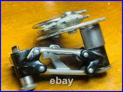 Vintage VGC Campagnolo Super Record No Patent Rear Derailleur w White Pulleys