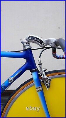 Vintage time trial TT bicycle Campagnolo Super Record Mavic Challenger discwheel